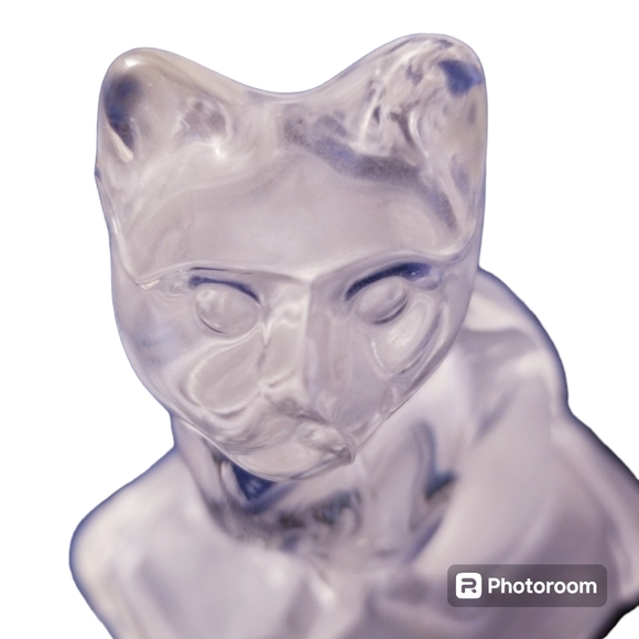 "Cristal D'Arques" Cat Clear Lead Crystal - Picture 6 of 9